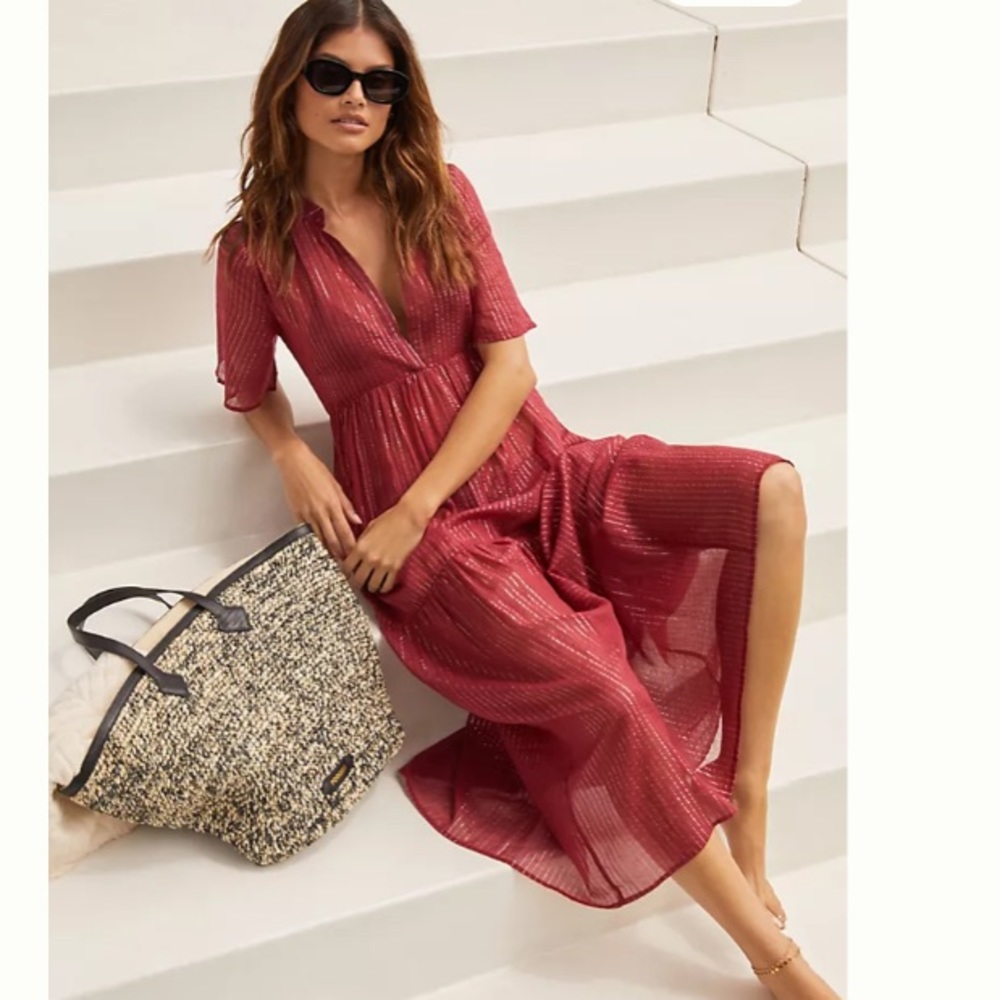 Anthropologie - The Kallie Flowy Maxi Dress: Lure Edition